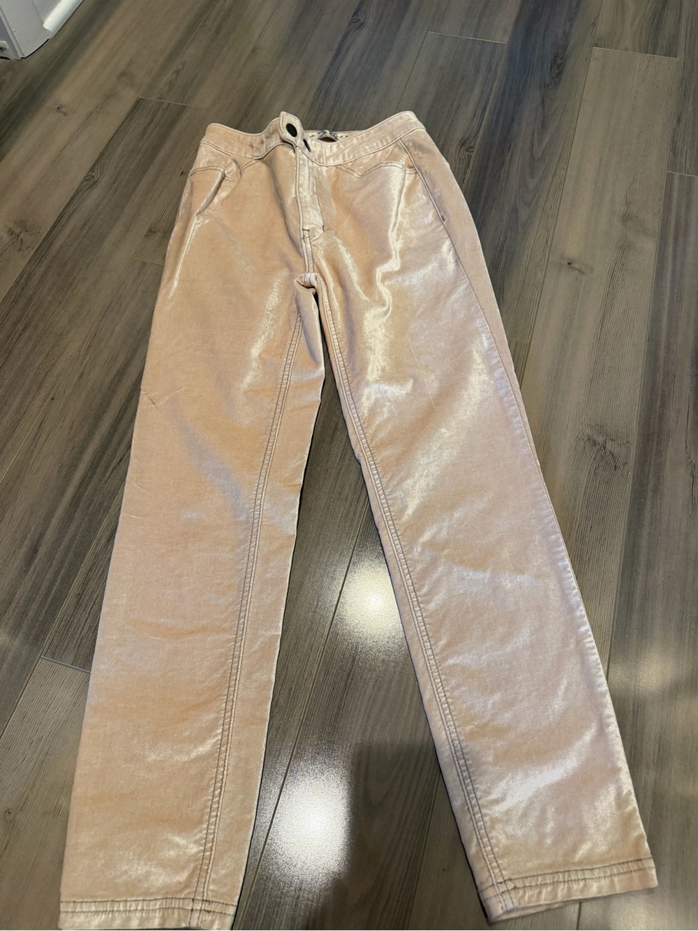 We The Free Pale Pink Velvet Pants